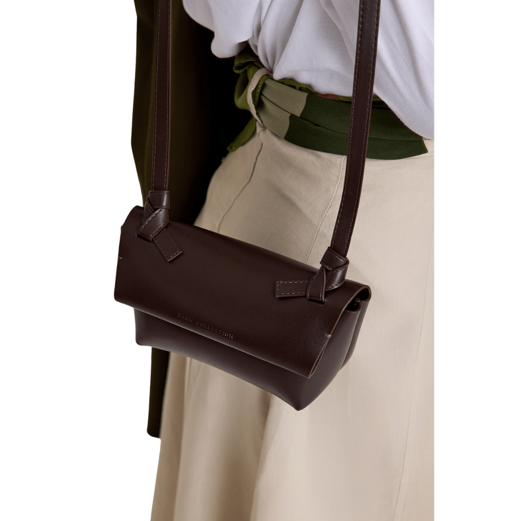 Apple Crossbody Bagh Brown