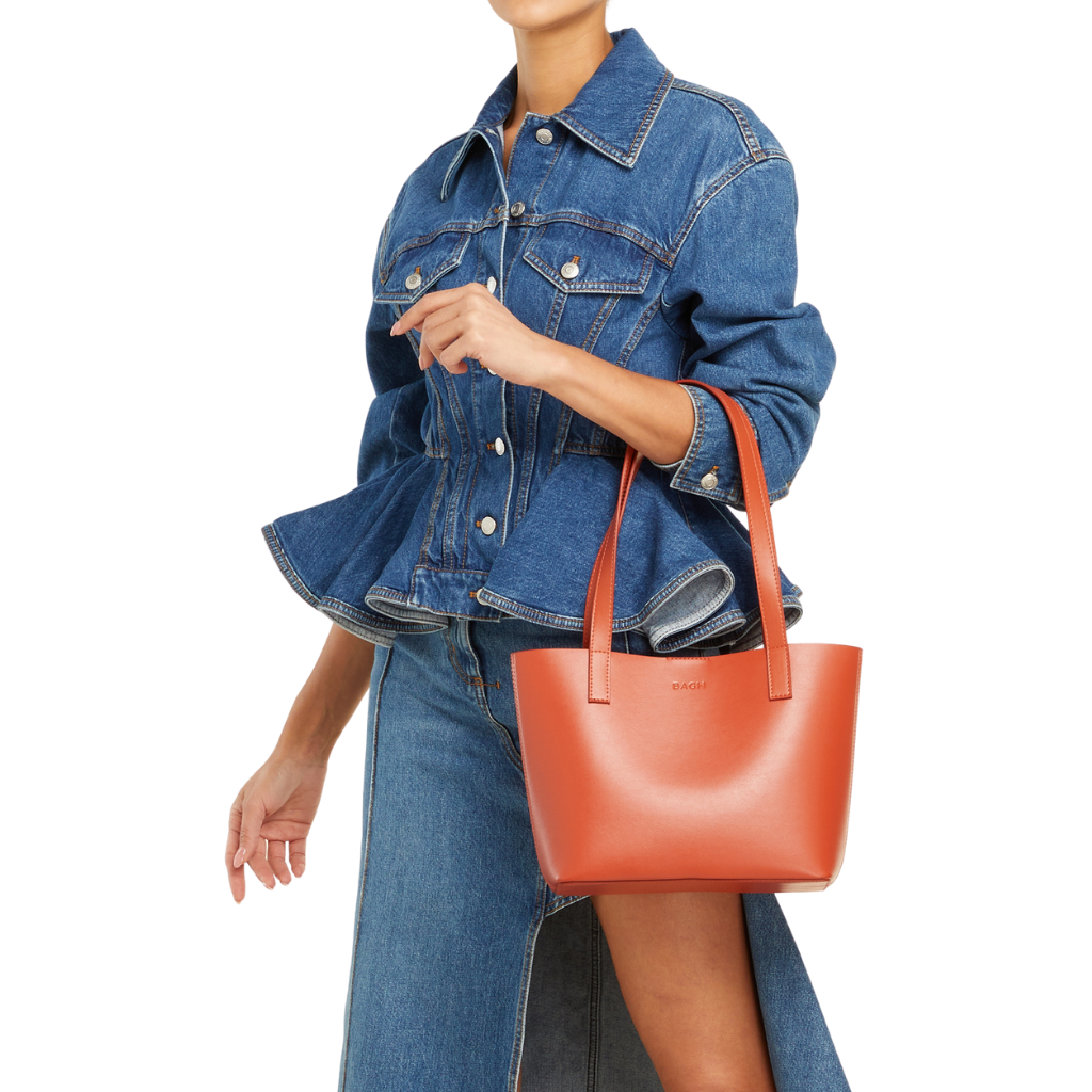 Mini Tote Bag in Orange