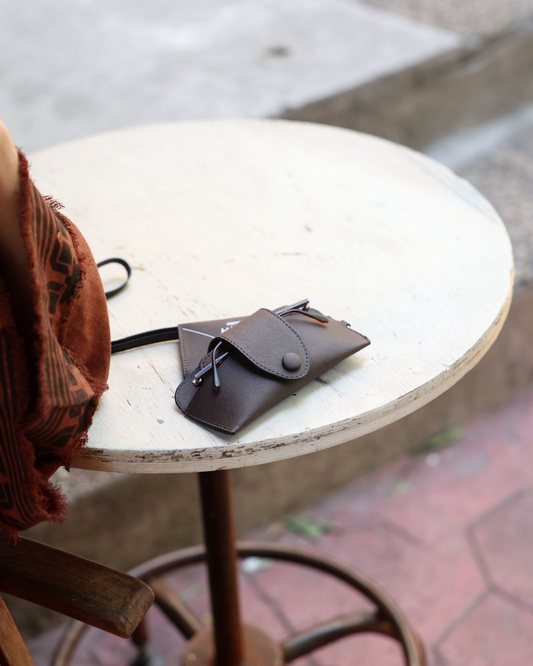 Wearable Galsses Case in Brown