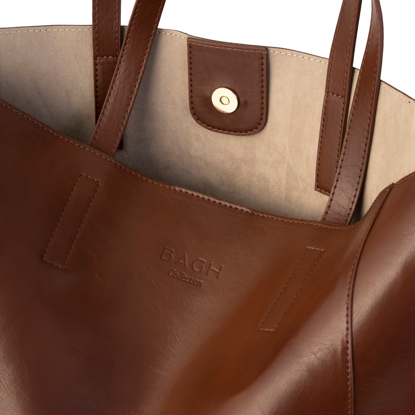 Olive Leather Handbag Brown