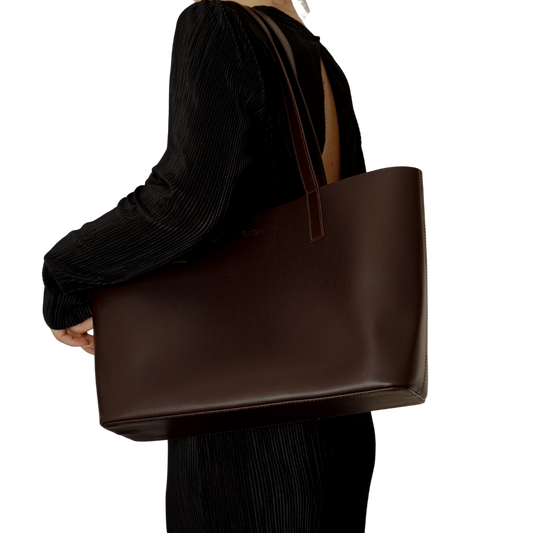 City Tote Bag in Brown