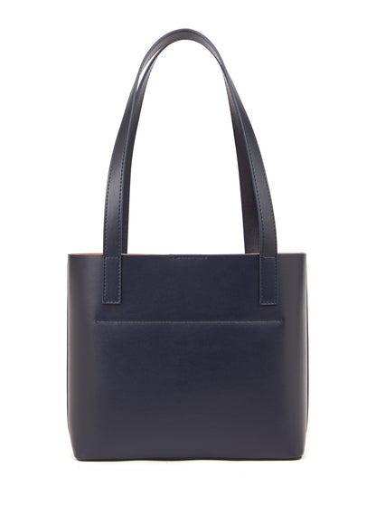 Mini Tote Bag in Dark Blue