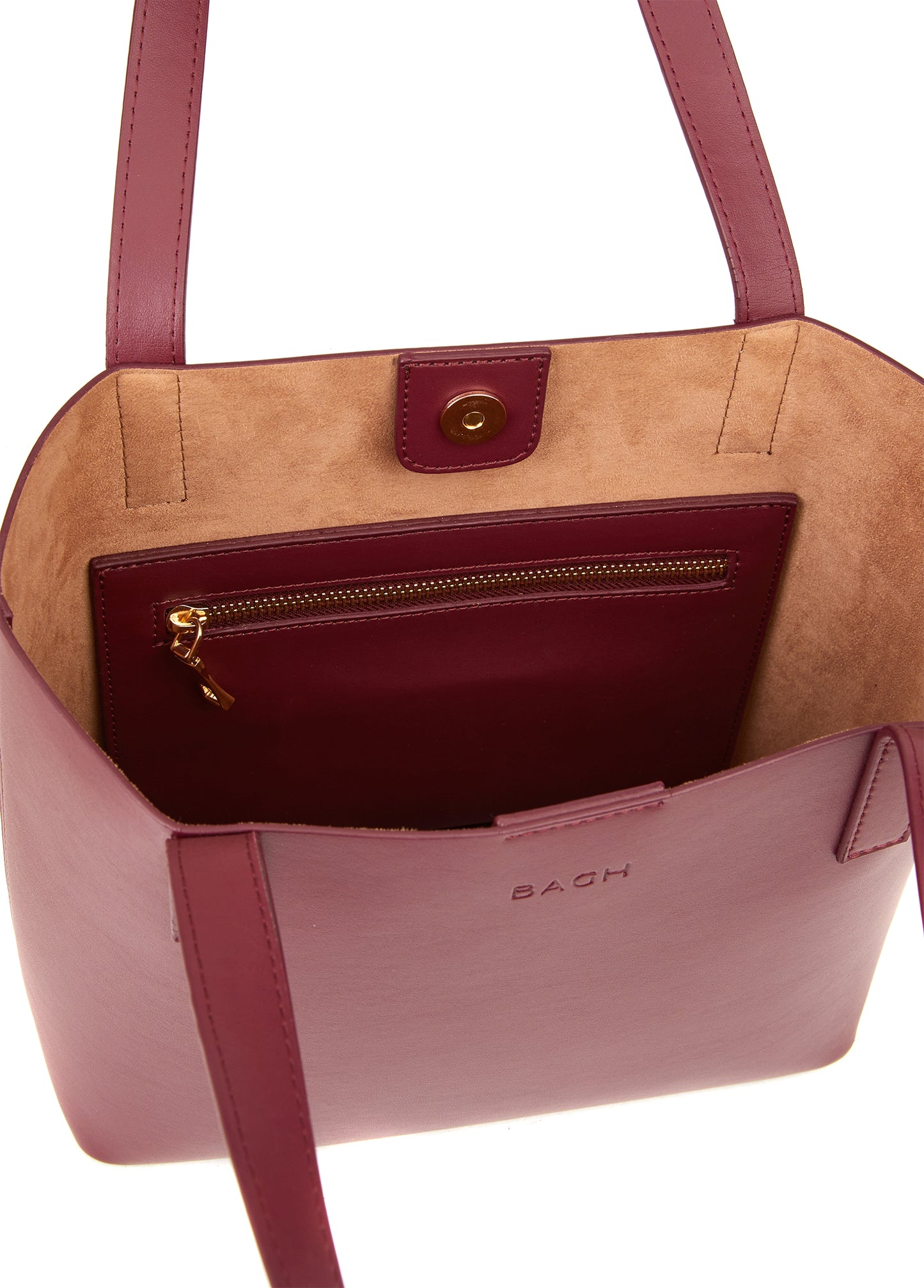 Mini Tote in Maroon