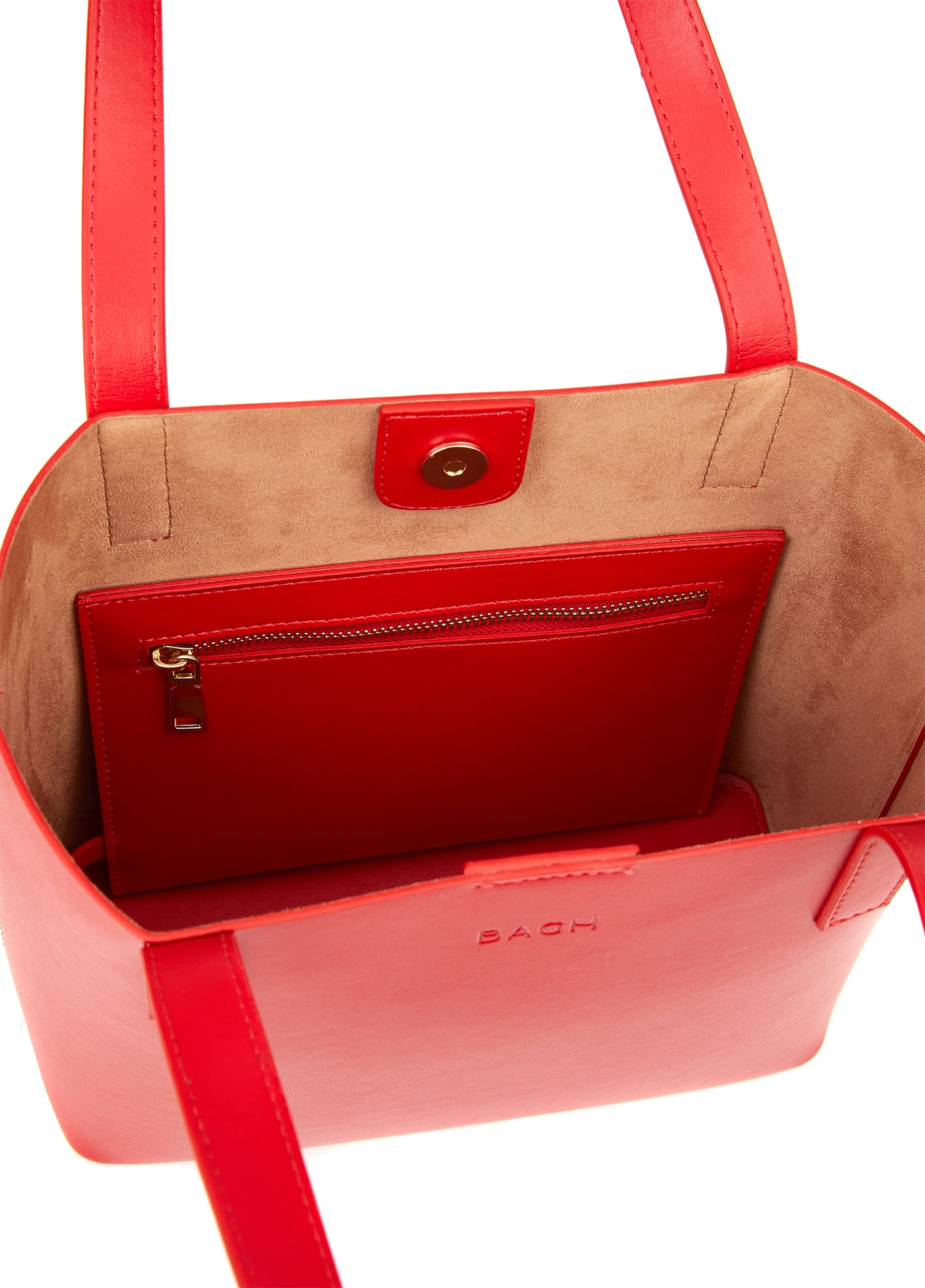 Mini Tote Bag in Red