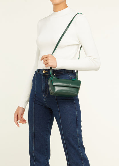 Mini Apple Crossbody Bagh Green